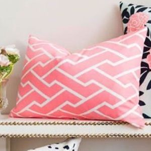 Caitlin Wilson Design pillow cover pink city maze
